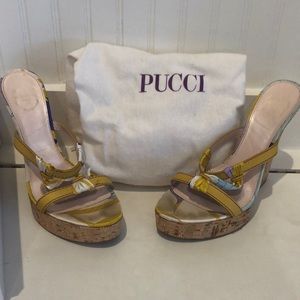 Emilio Pucci Cork Wedges size 9